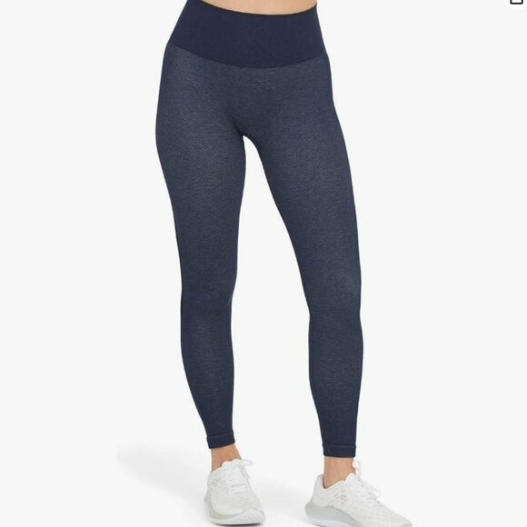 Spanx Look at Me Now Seamless Shaping Leggings Dark Blue Black Size M - Picture 8 of 8